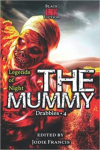 An image of a scary mummy on a book cover
